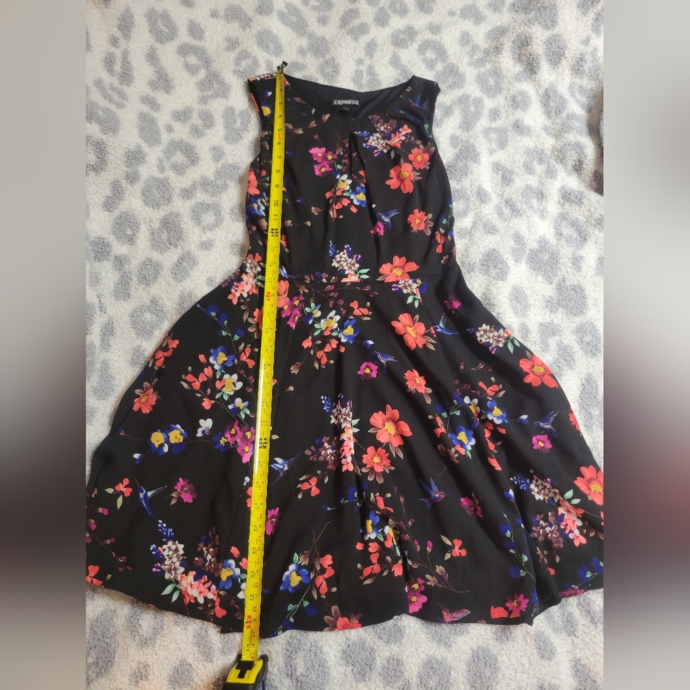 Keyhole fit and flare dress